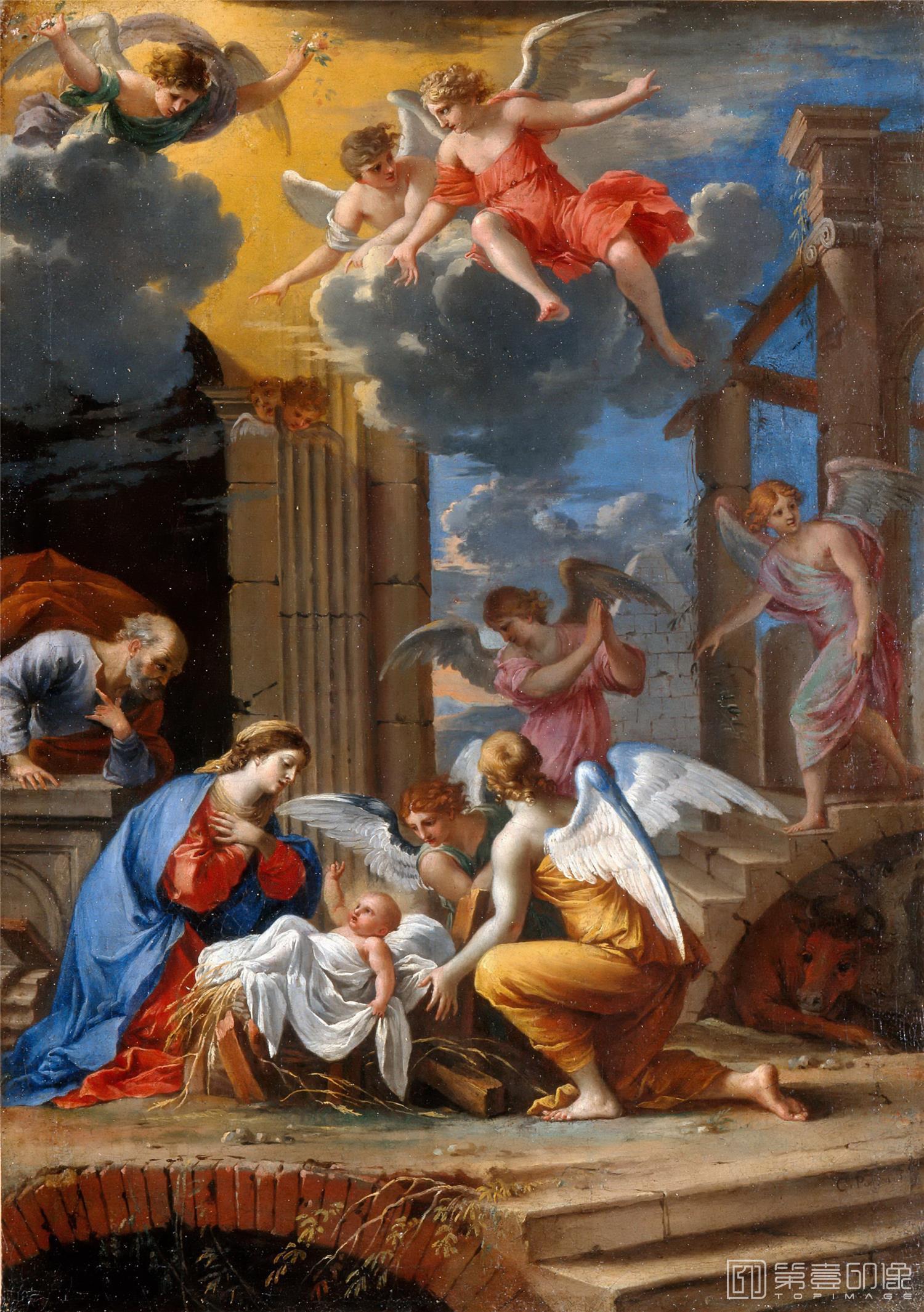 油画-卢浮宫-Charles PoërsonNativity-0370